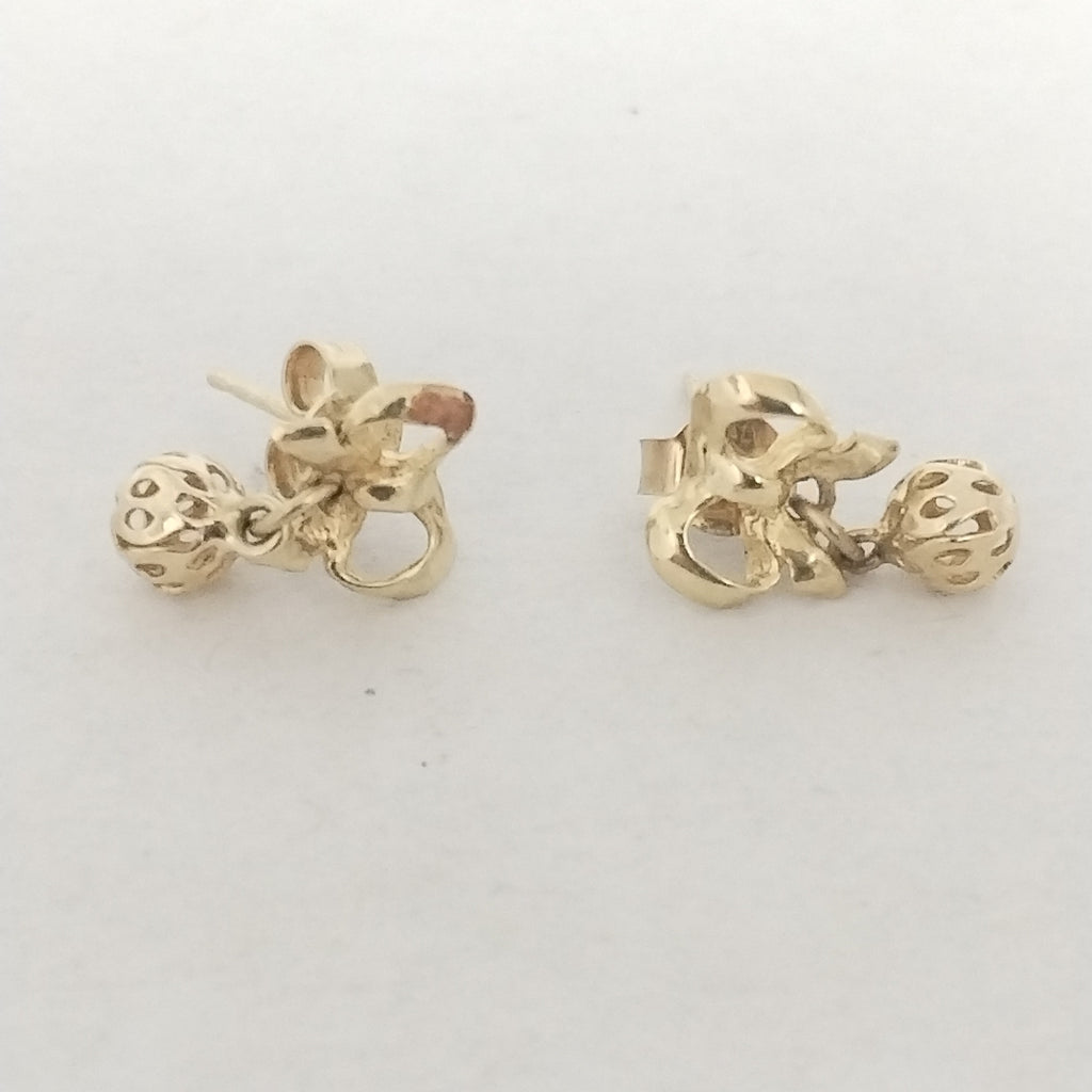 ARETES PAR ORO 14 K 1.5 GRMS (SEMINUEVO)