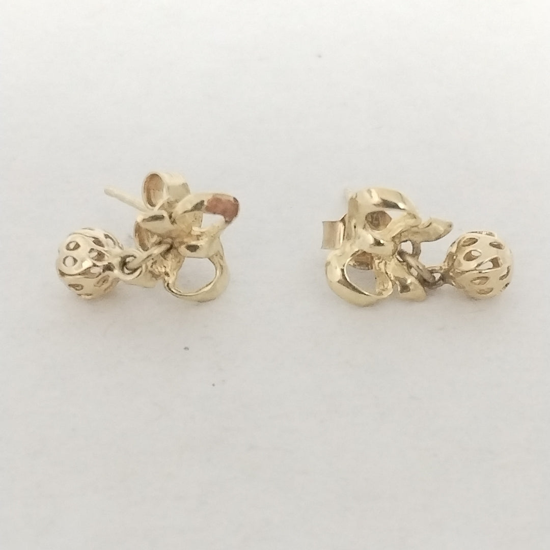 ARETES PAR ORO 14 K 1.5 GRMS (SEMINUEVO)