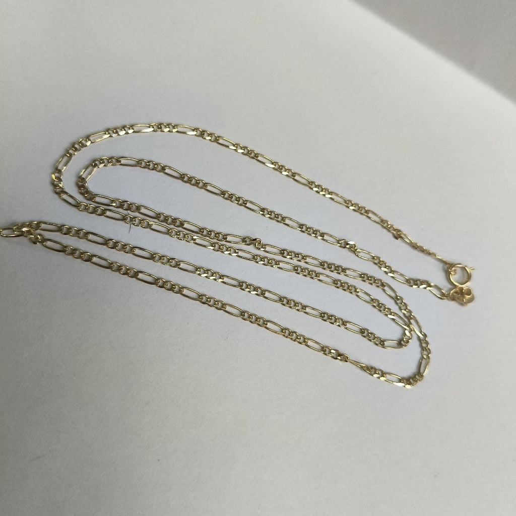 CADENAS TEJIDO 3X1 ORO 10K 55 CM 3.2 GR (NUEVO)