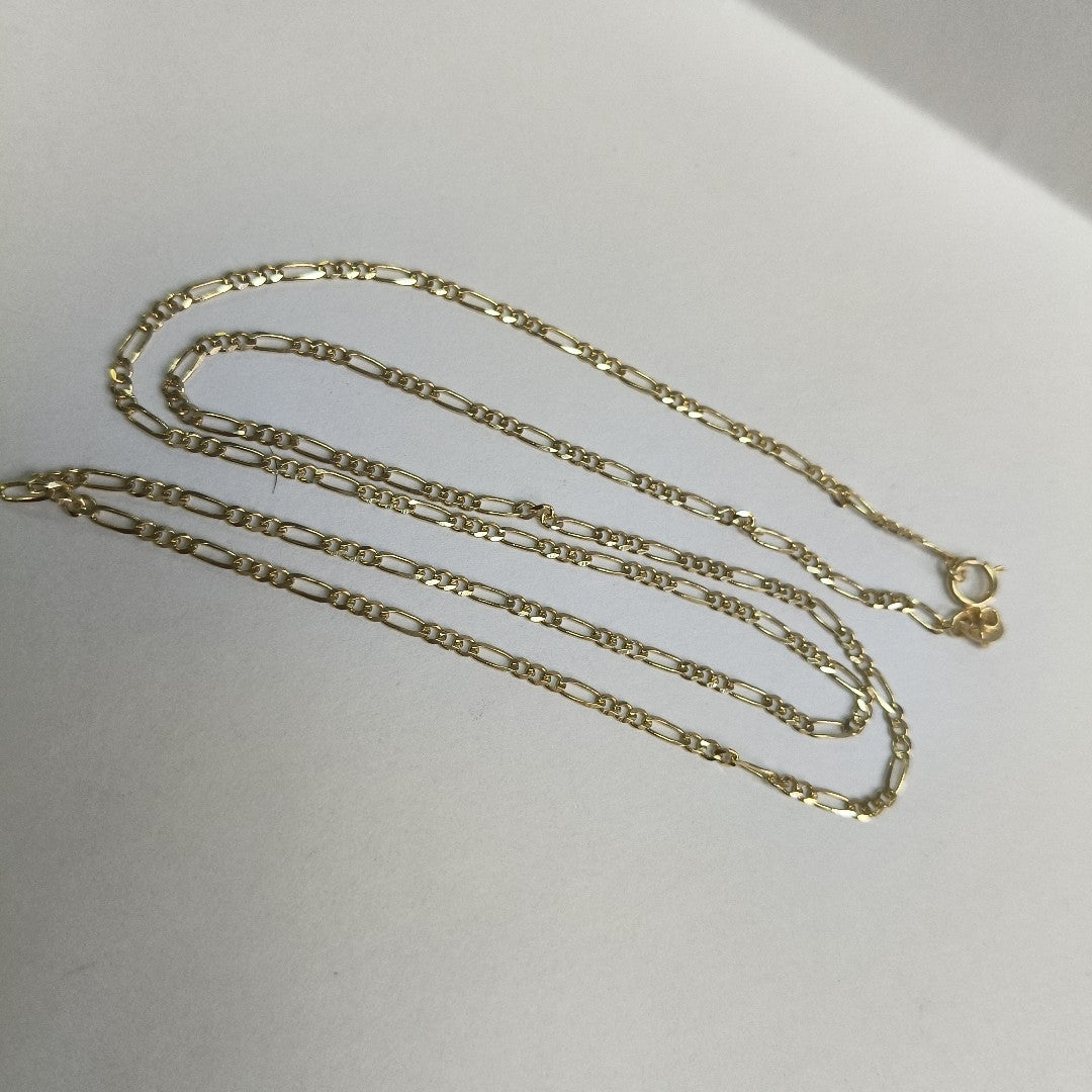 CADENAS TEJIDO 3X1 ORO 10K 55 CM 3.2 GR (NUEVO)