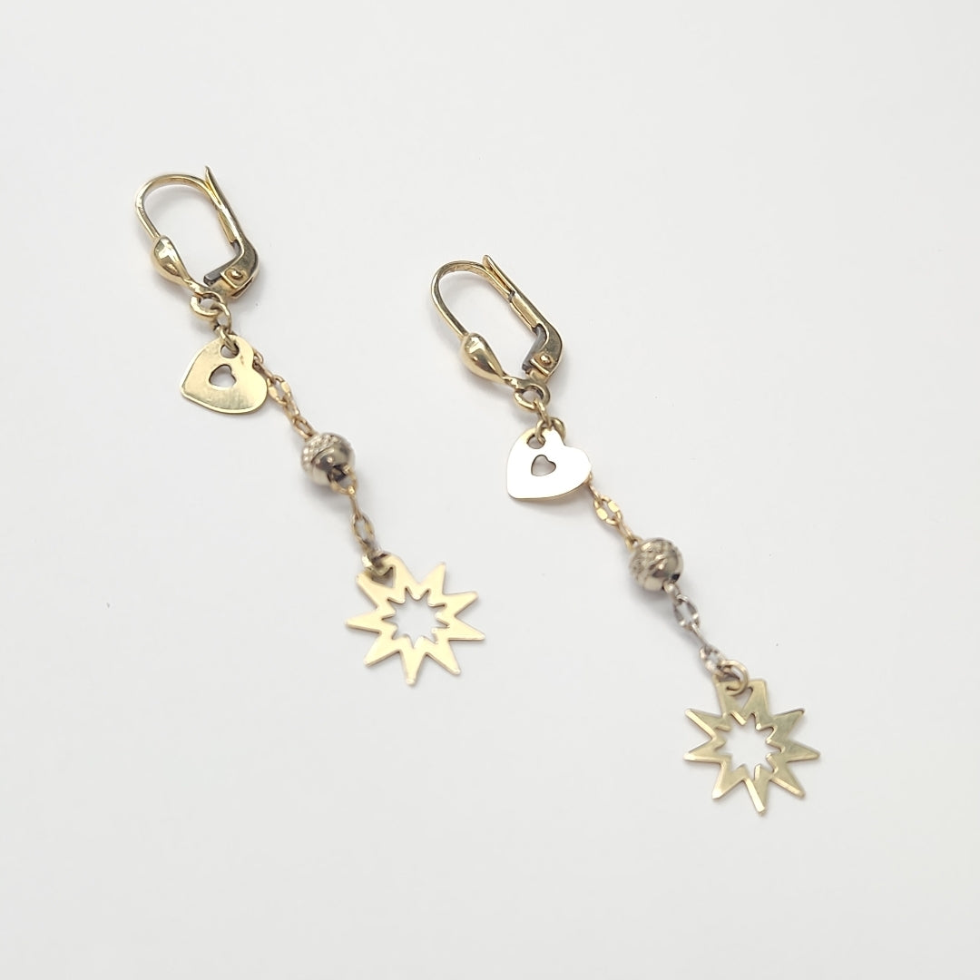 ARETES PAR ORO 14 K 2.3 GRMS (SEMINUEVO)