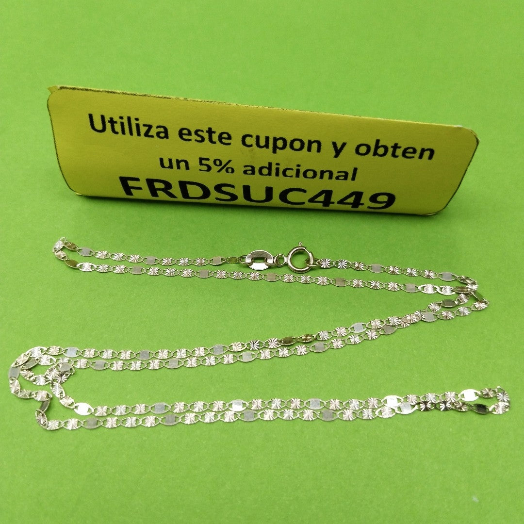CADENAS TEJIDO GUCHI ORO 10K 55 CM 1.7 GR (NUEVO)
