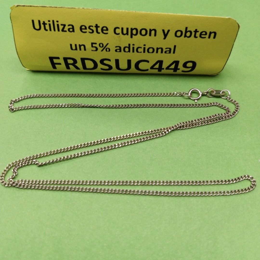 CADENAS TEJIDO BARBADA ORO 10K 50 CM 2.7 GR (NUEVO)