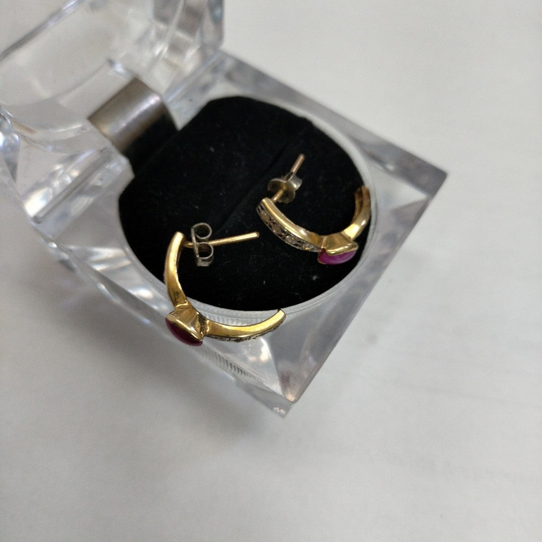 BROQUELES PAR ORO 14 K 3,40 GRMS (SEMINUEVO)