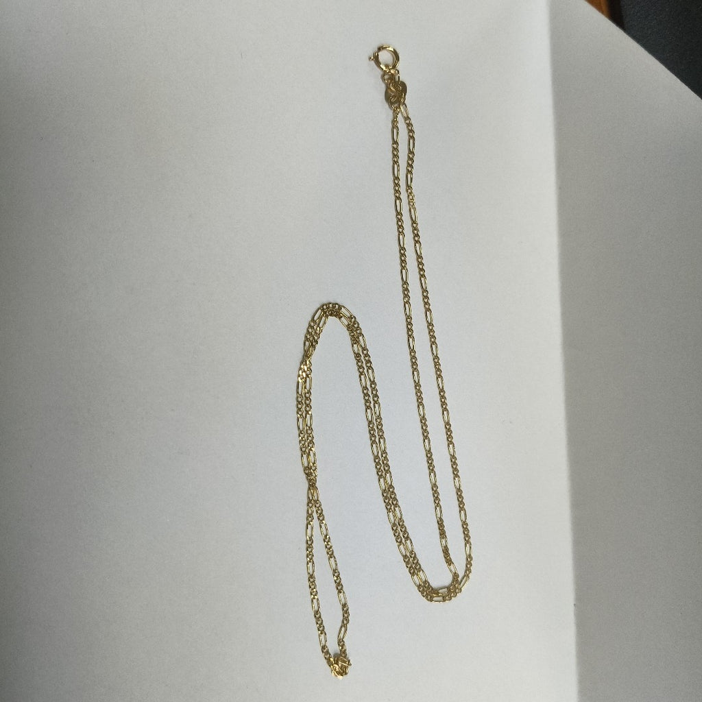 CADENAS TEJIDO 3X1 ORO 14K 55 CM 2.4 GR (NUEVO)