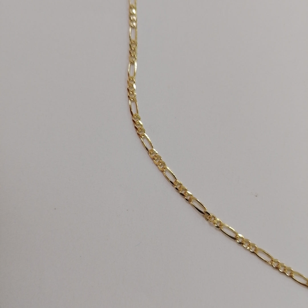 CADENAS TEJIDO 3X1 ORO 10K 55 CM 3.2 GR (NUEVO)