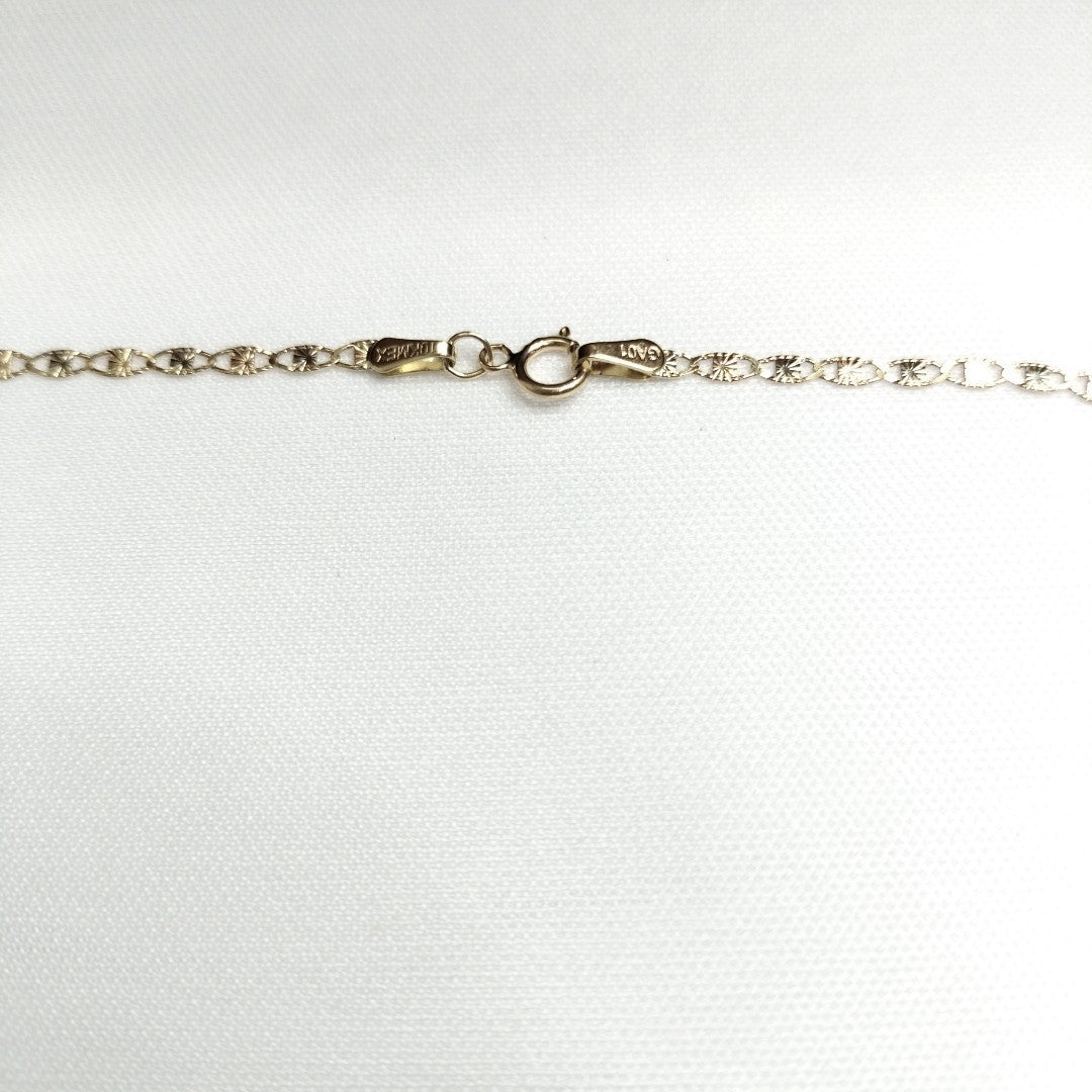 CADENAS TEJIDO GUCHI ORO 10K 55 CM 3 GR (NUEVO)