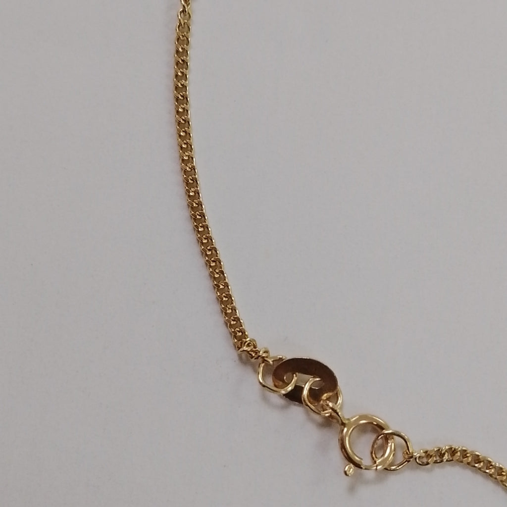 CADENAS TEJIDO BARBADA ORO 10K 50 CM 2.7 GR (NUEVO)