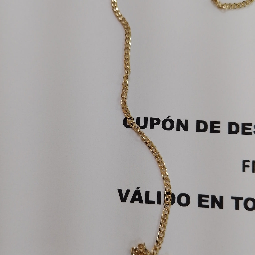 CADENAS TEJIDO BARBADA ORO 10K 60 CM 4.2 GR (NUEVO)