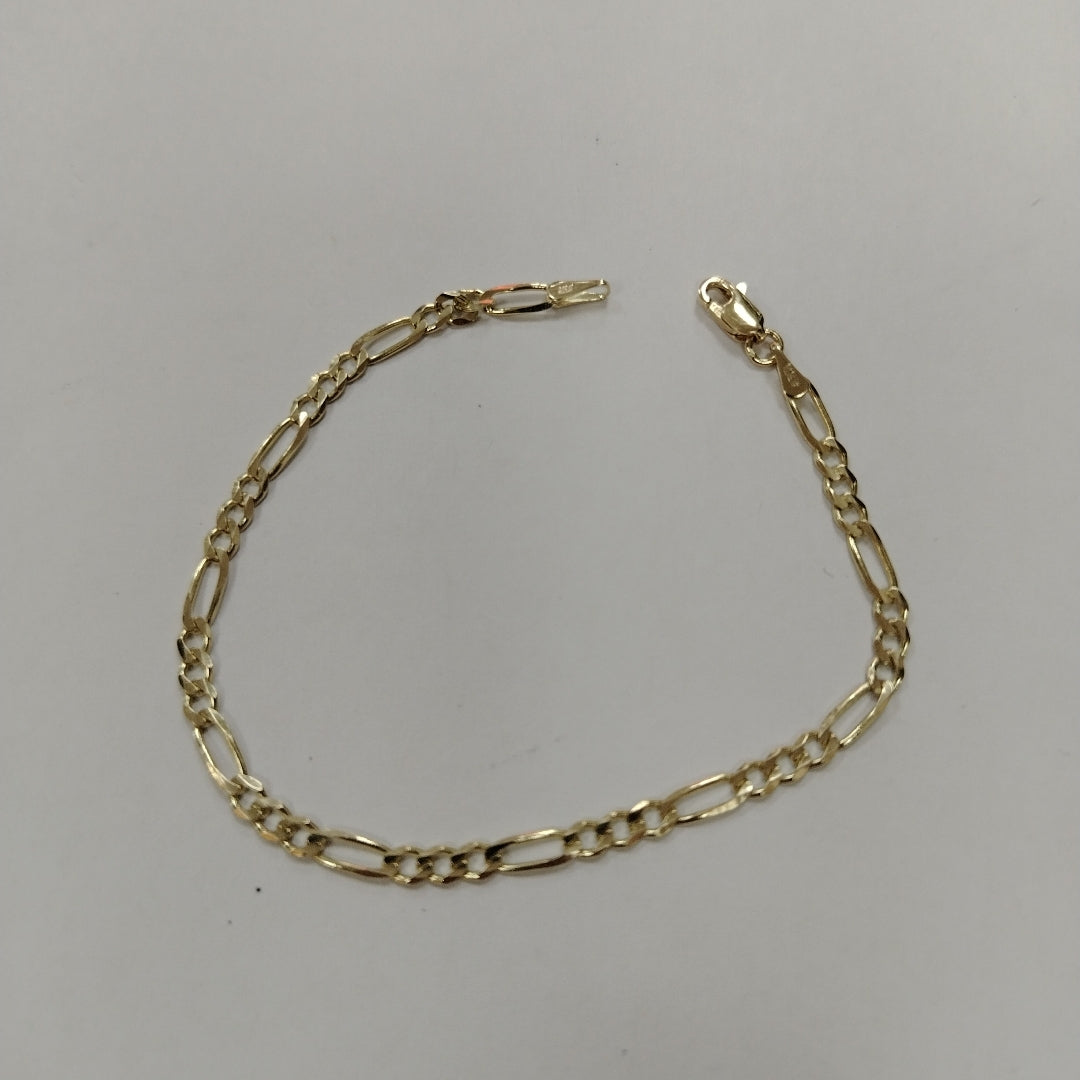 PULSERAS TEJIDO 3X1 ORO 14K 18 CM 2.9 GR (NUEVO)