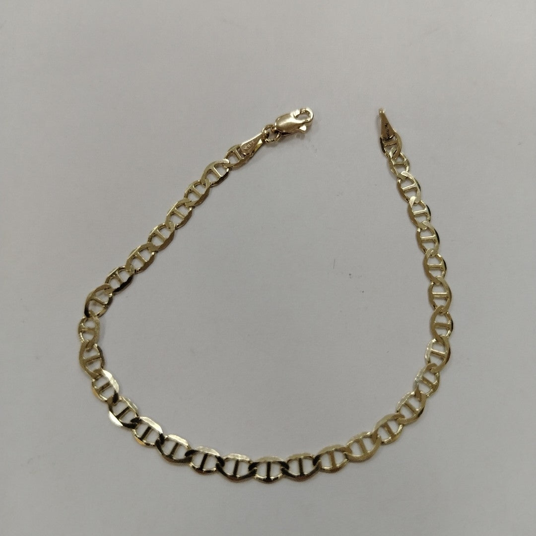 PULSERAS TEJIDO MARINERA ORO 14K 18 CM 2.9 GR (NUEVO)