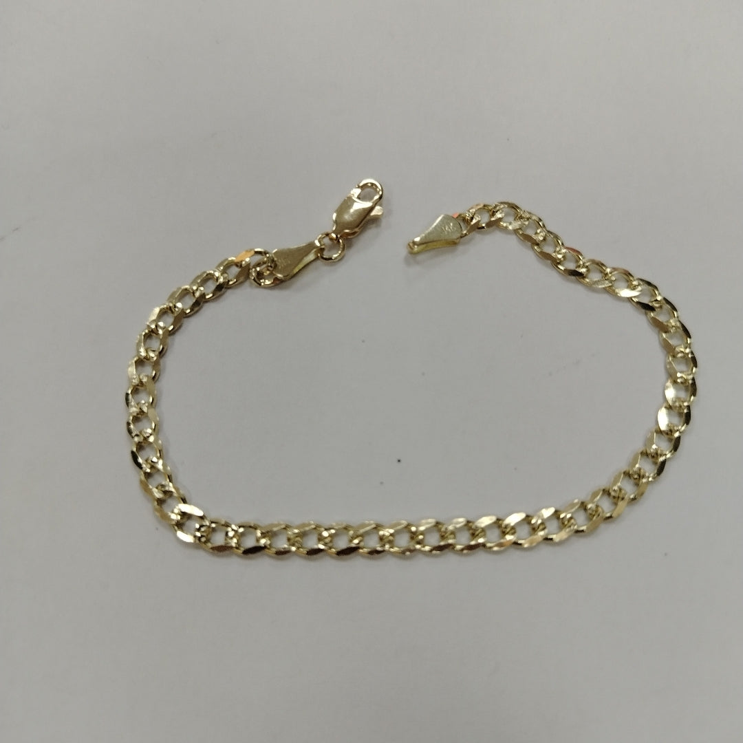PULSERAS BARBADA ORO 14K 18 CM 4.6 GR (NUEVO)