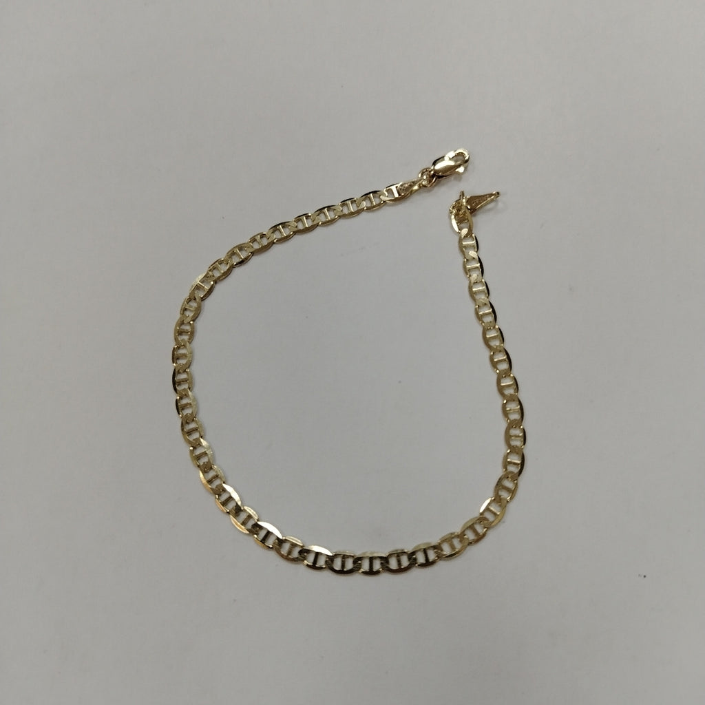 PULSERAS TEJIDO MARINERA ORO 14K 21 CM 3.4 GR (NUEVO)