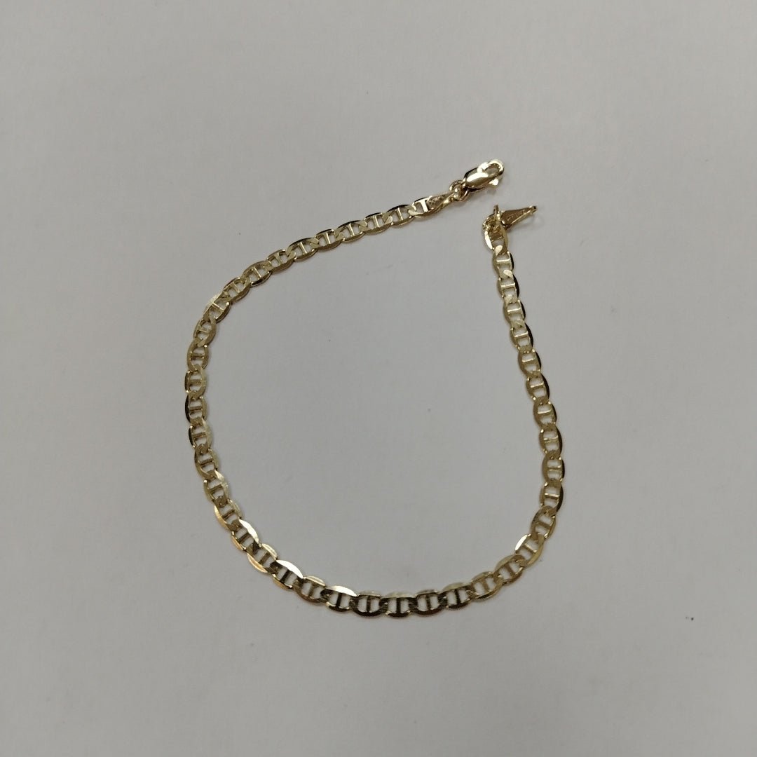 PULSERAS TEJIDO MARINERA ORO 14K 21 CM 3.4 GR (NUEVO)