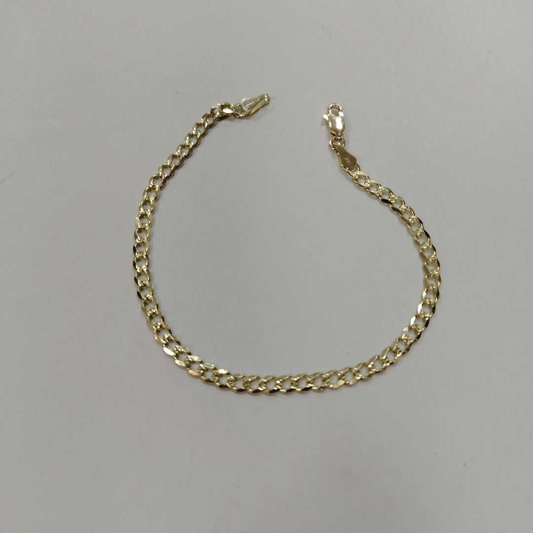 PULSERAS BARBADA ORO 14K 21 CM 5.2 GR (NUEVO)