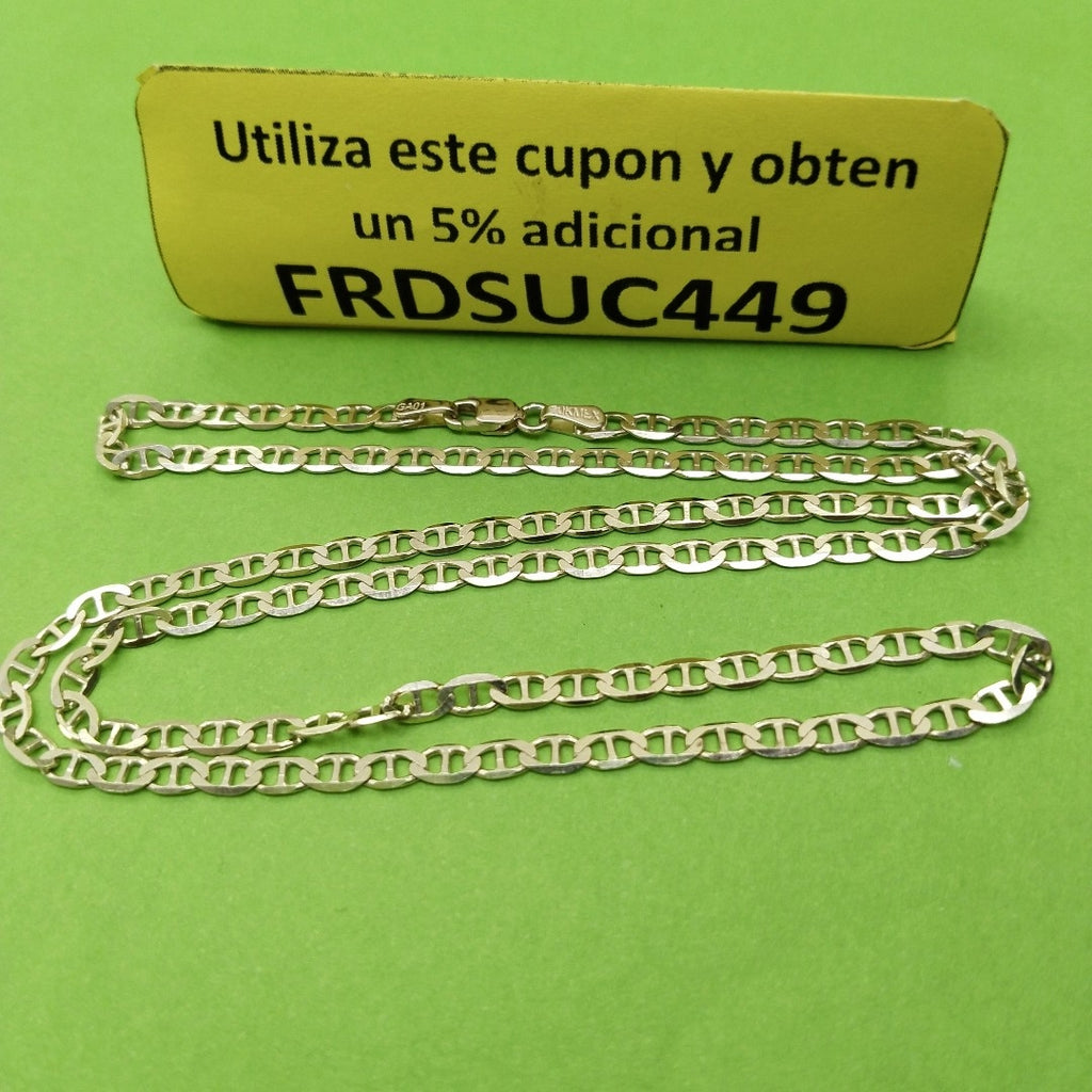 CADENAS TEJIDO GUCHI ORO 10K 55 CM 7.7 GR (NUEVO)