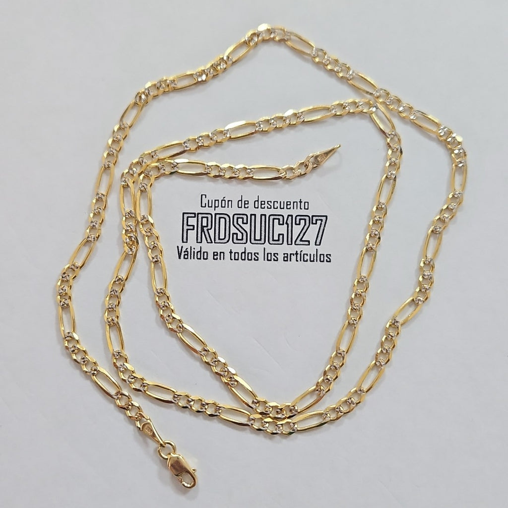 CADENAS 3X1 DIAMANTADA ORO 14K 55 CM 8.4 GR (NUEVO)