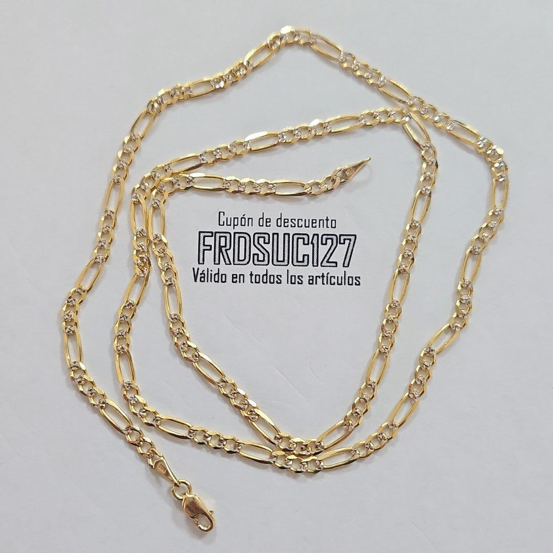 CADENAS 3X1 DIAMANTADA ORO 14K 55 CM 8.4 GR (NUEVO)