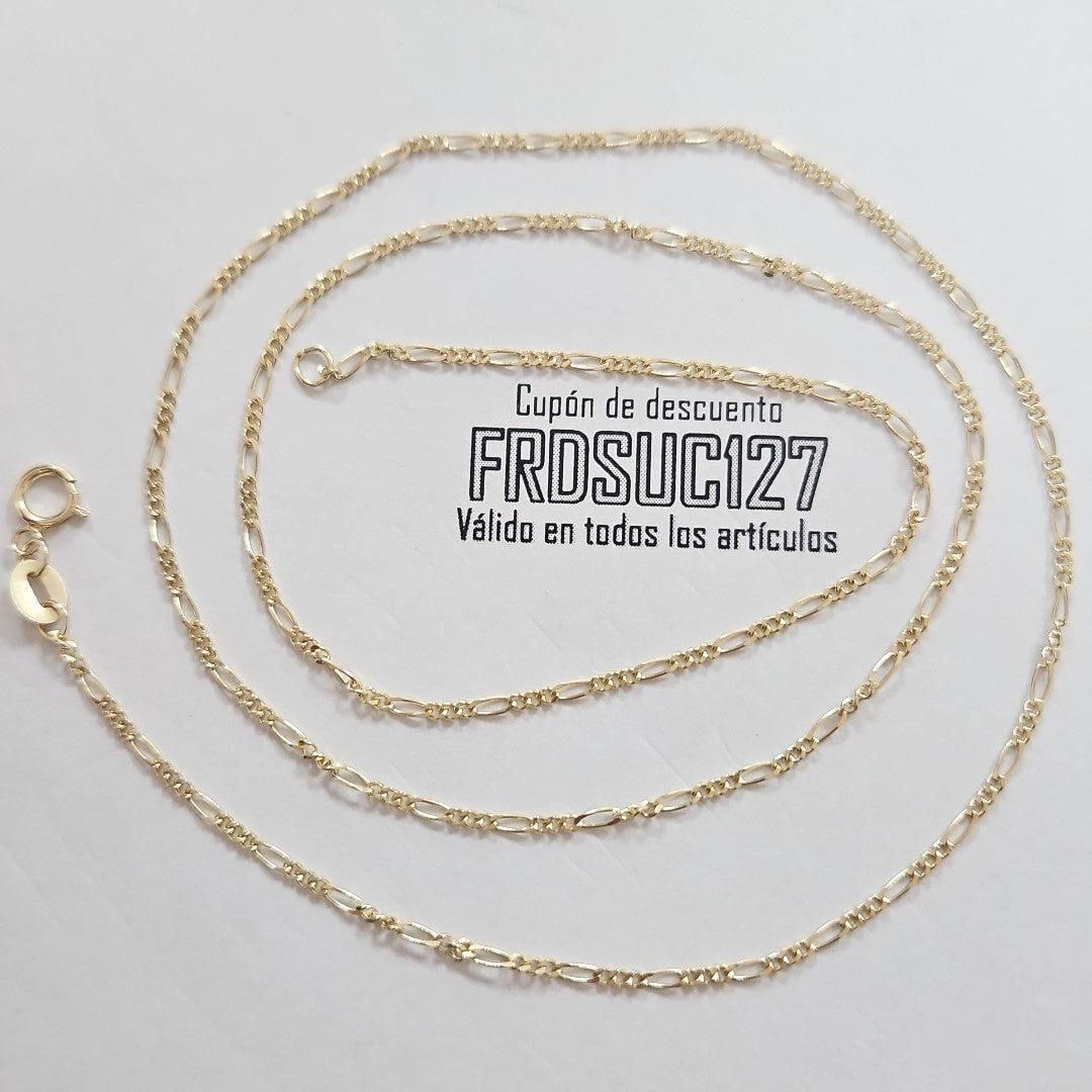 CADENAS TEJIDO 3X1 ORO 14K 55 CM 2.7 GR (NUEVO)