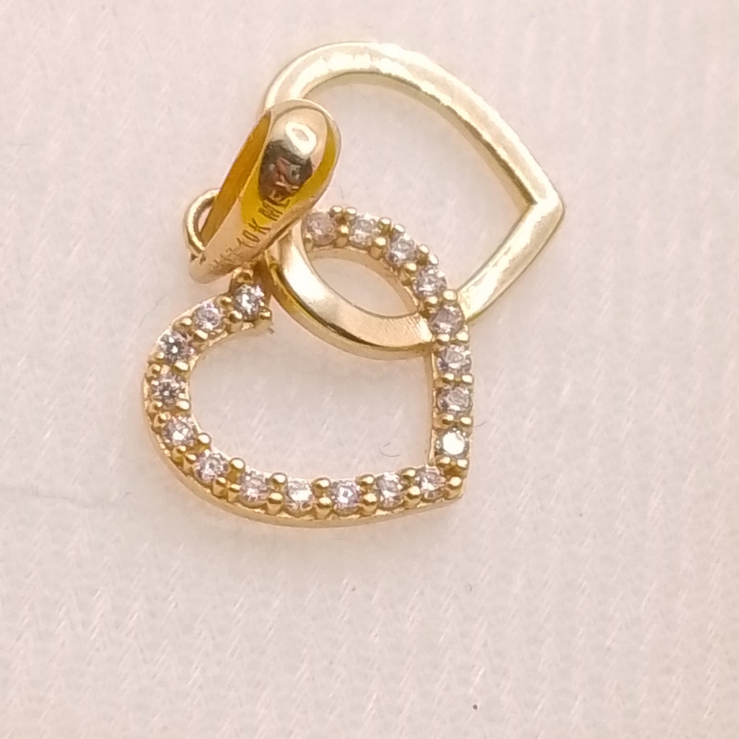 DIJES DOBLE CORAZON ORO 10K 1.5 GR (NUEVO)