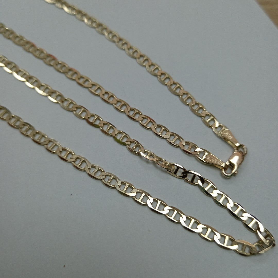 CADENAS TEJIDO GUCHI ORO 10K 55 CM 7.7 GR (NUEVO)
