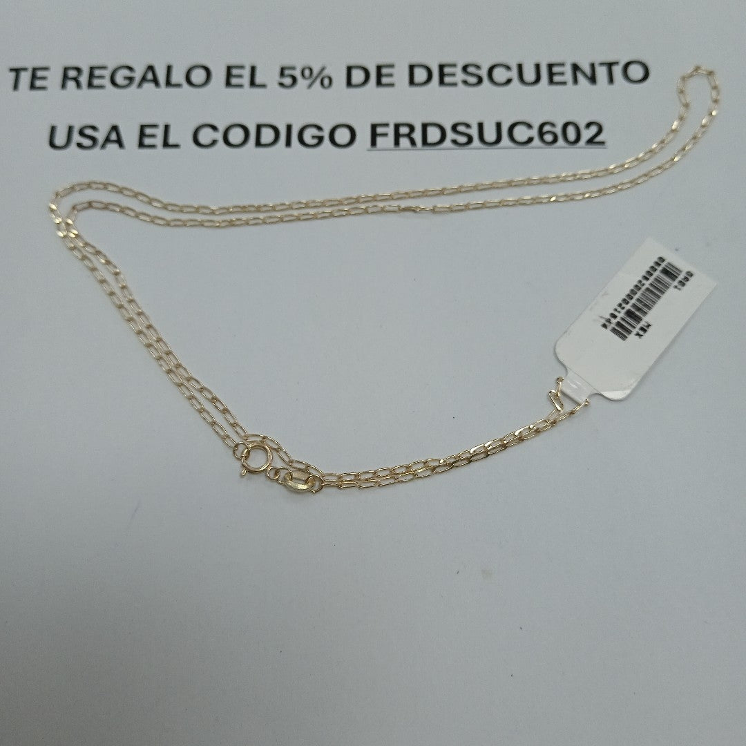 CADENAS TEJIDO ESLABONES ORO 10K 55 CM 1.9 GR (NUEVO)