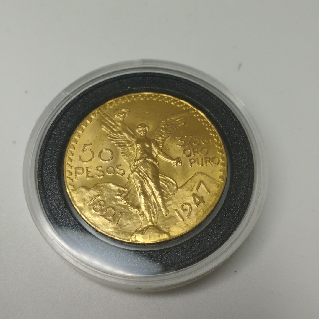 K1 41.6 GRMS 21 K IDENTIFICACIÓN MONEDA NOMINATIVA MONEDAS PESOS 50 PESOS (SEMINUEVO)