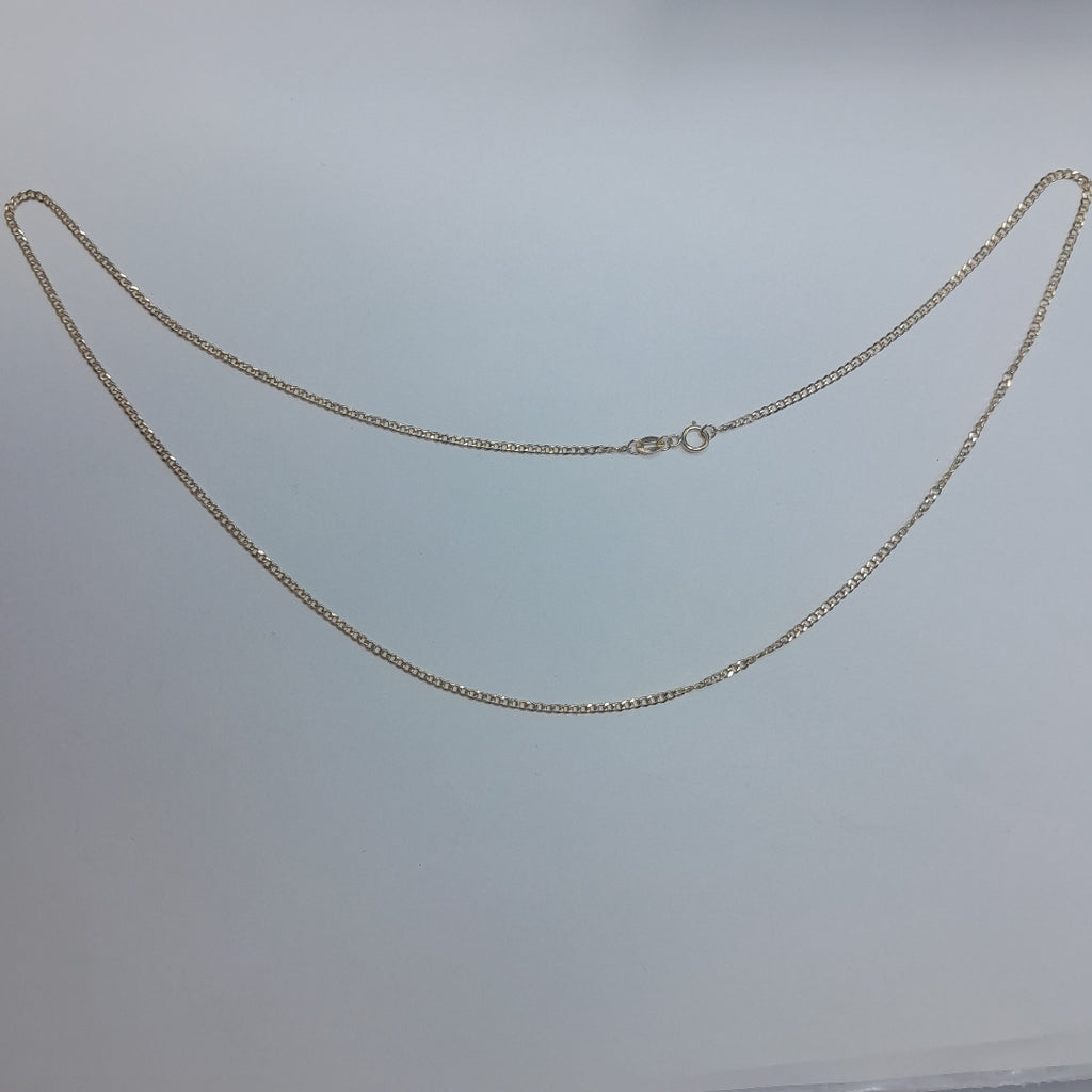 CADENAS TEJIDO BARBADA ORO 10K 55 CM 3.8 GR (NUEVO)