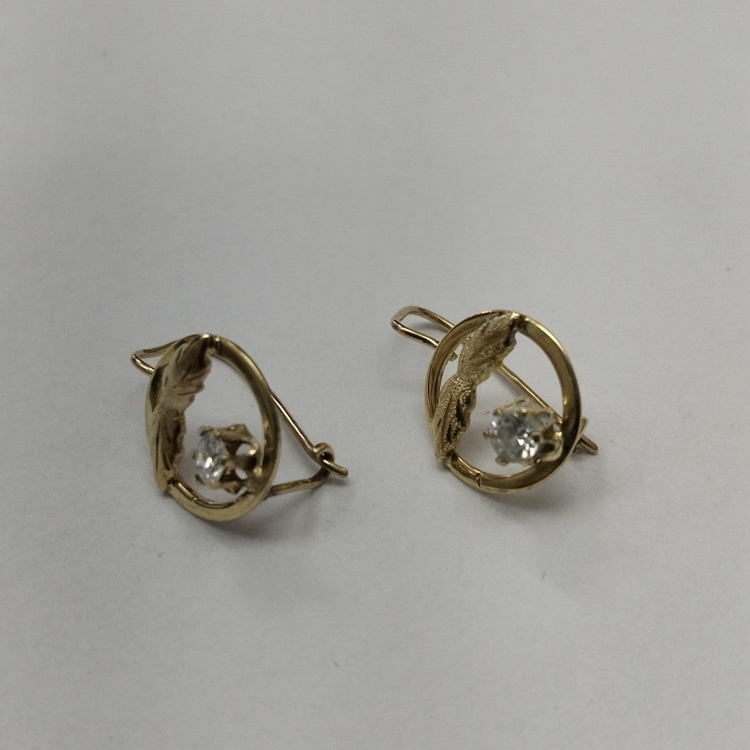ARETES PAR ORO 10 K 1.5 GRMS (SEMINUEVO)