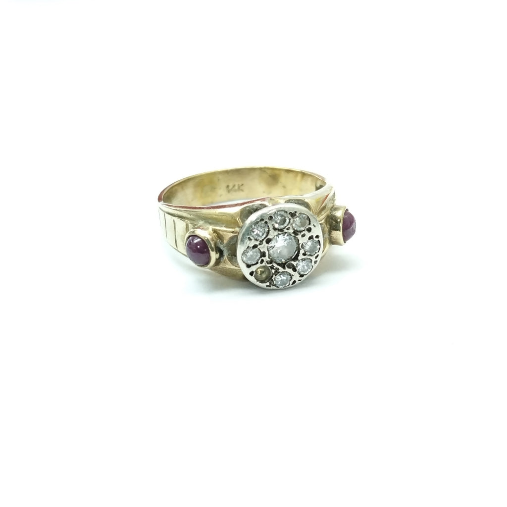 ANILLO ORO, ORO BLANCO MUY BAJO 10 K 6.5 GRMS (SEMINUEVO)