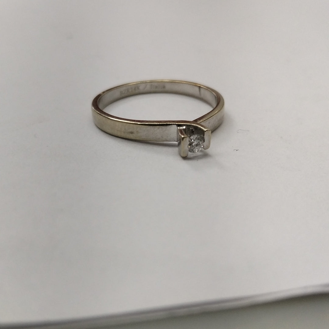 SOLITARIO ORO 14 K 2 GRMS (SEMINUEVO)