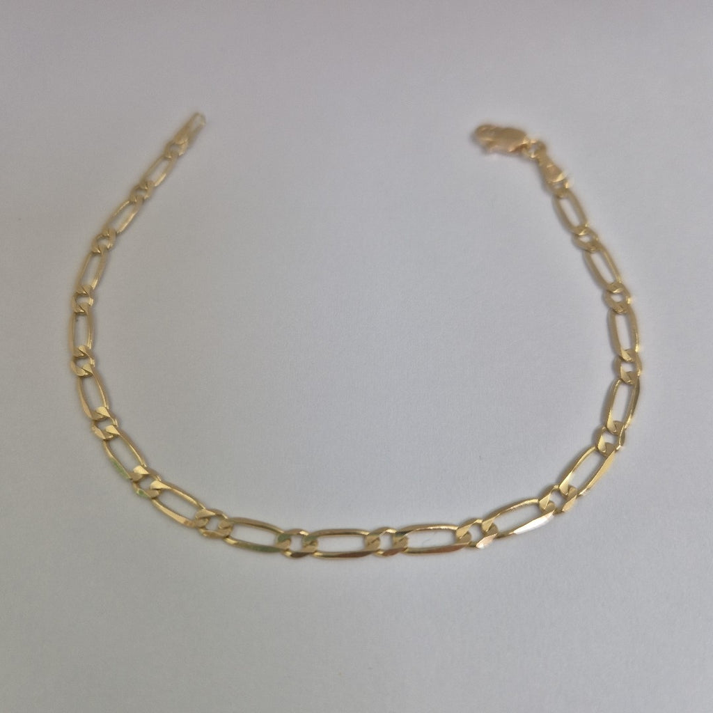 PULSERAS 1X1 ORO 14K 18 CM 2.6 GR (NUEVO)