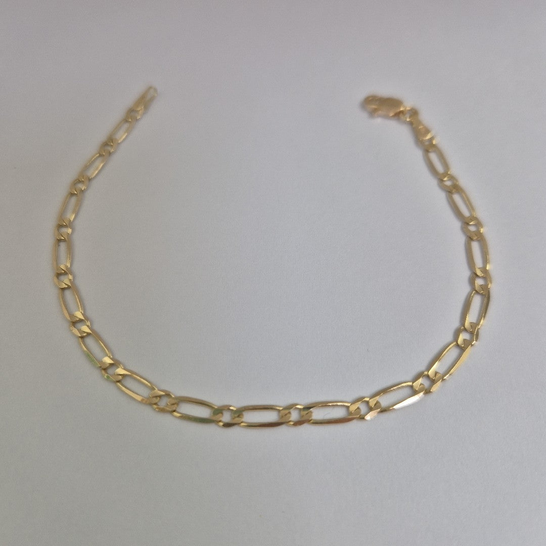 PULSERAS 1X1 ORO 14K 18 CM 2.6 GR (NUEVO)