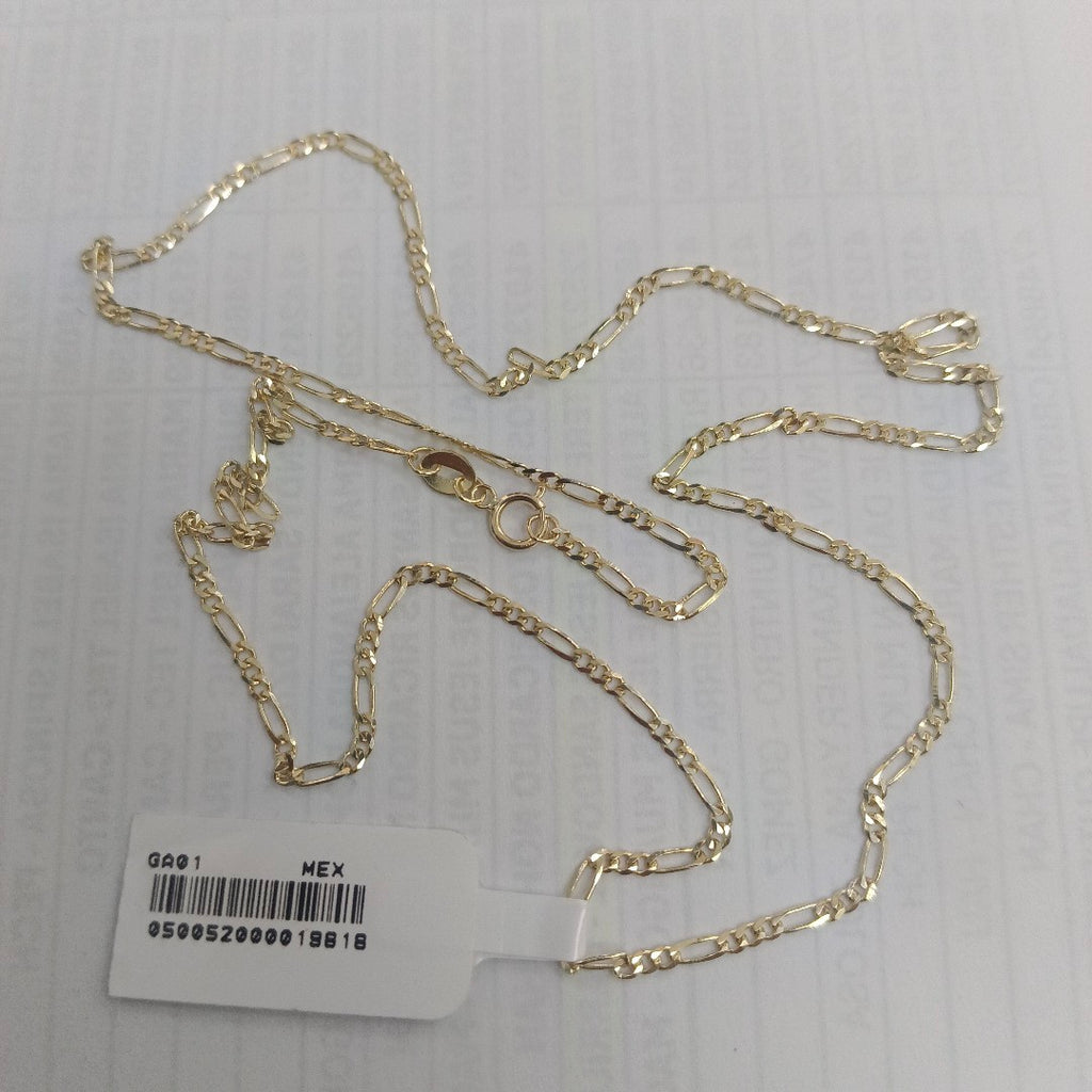 CADENAS TEJIDO 3X1 ORO 10K 55 CM 3.2 GR (NUEVO)