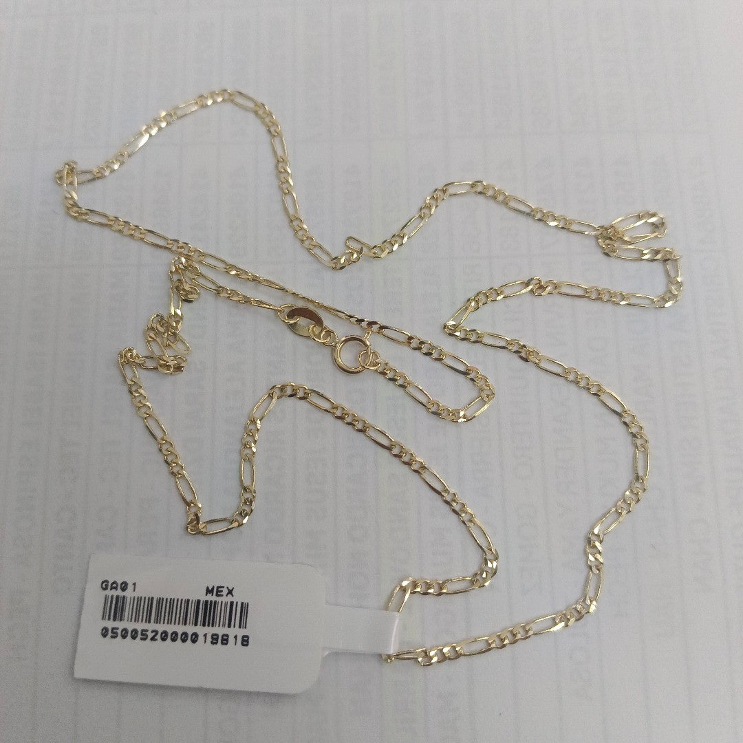 CADENAS TEJIDO 3X1 ORO 10K 55 CM 3.2 GR (NUEVO)