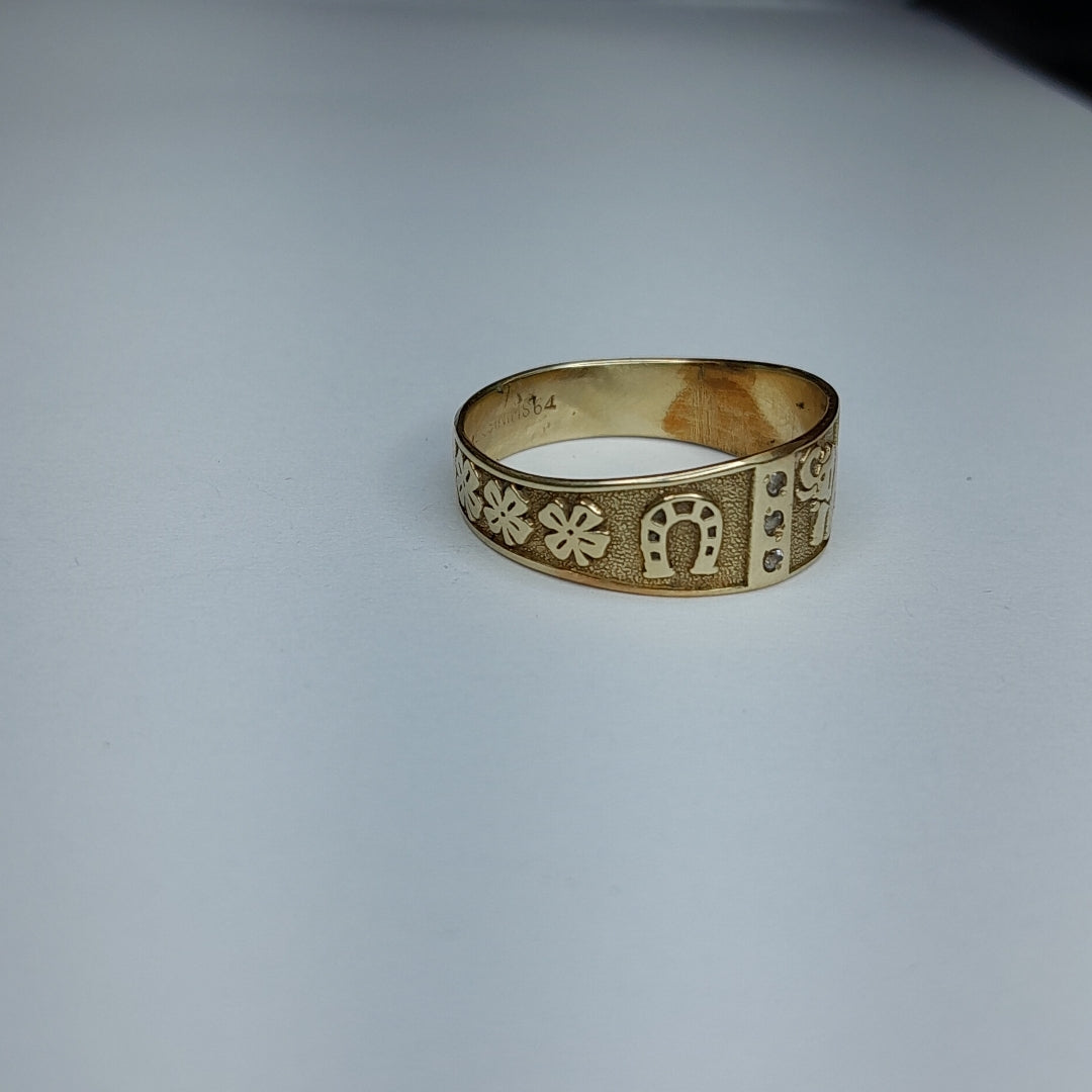 ANILLO ORO 14 K 4.1 GRMS (SEMINUEVO)