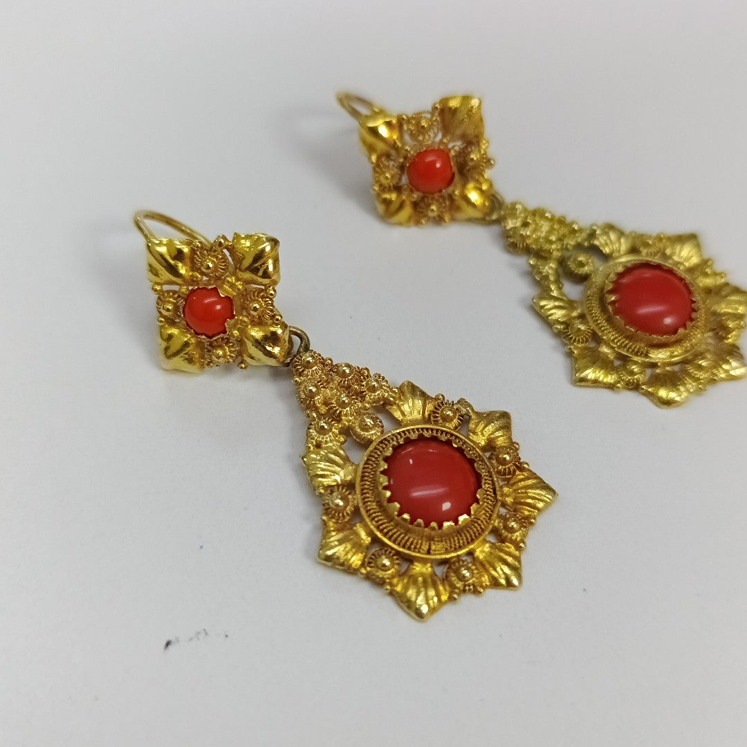 ARETES PAR ORO 8 K 8.7 GRMS (SEMINUEVO)