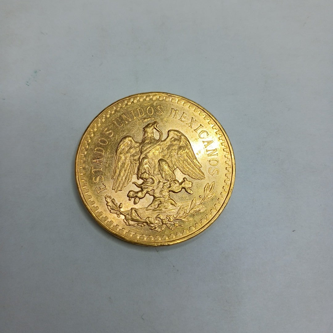 K1 41,60 GRMS 21 K IDENTIFICACIÓN MONEDA NOMINATIVA MONEDAS PESOS 50 PESOS (SEMINUEVO)