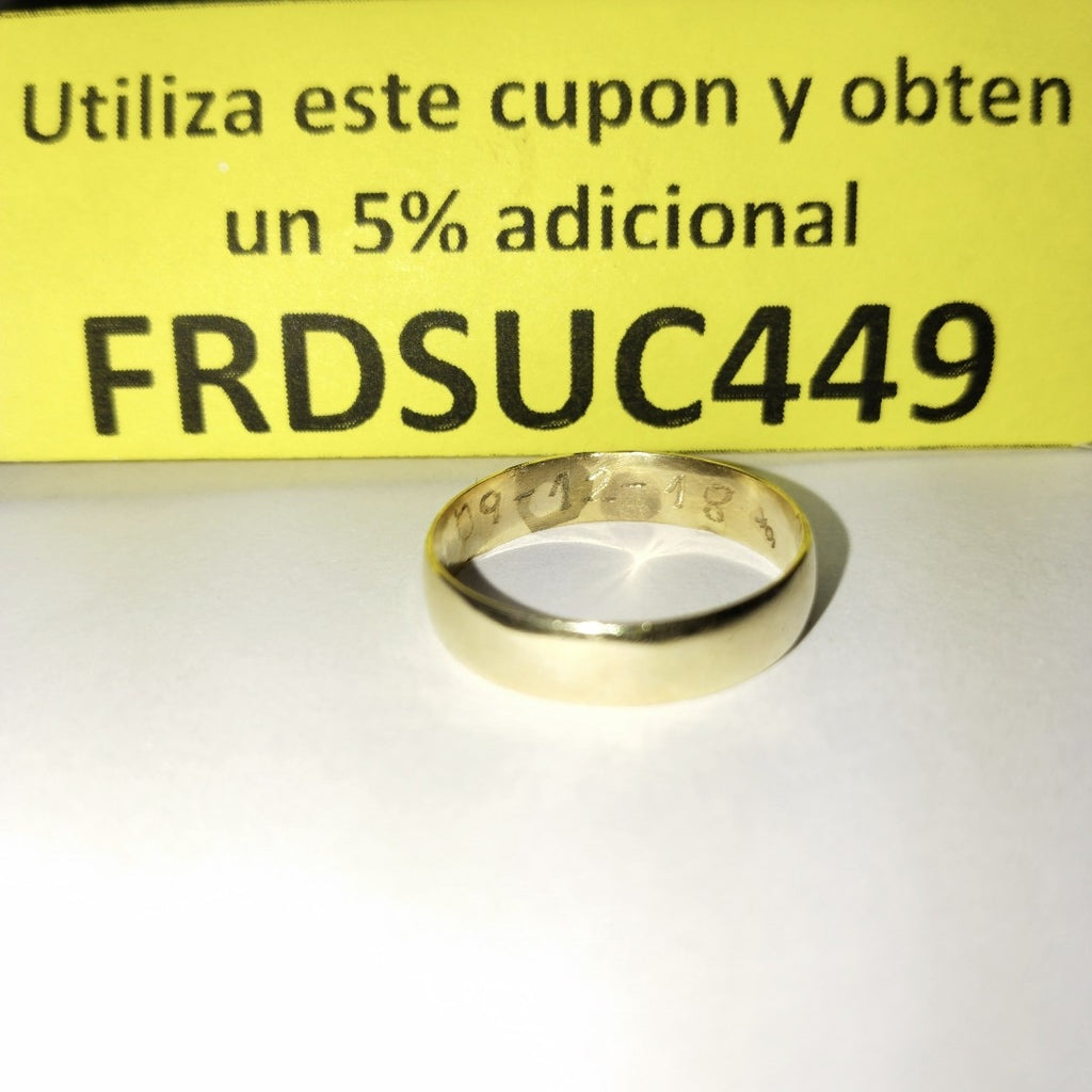 ARGOLLA ORO 10 K 2.3 GRMS (SEMINUEVO)