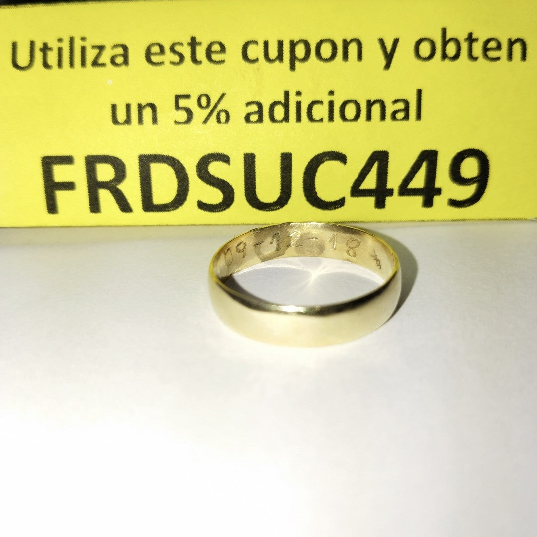 ARGOLLA ORO 10 K 2.3 GRMS (SEMINUEVO)