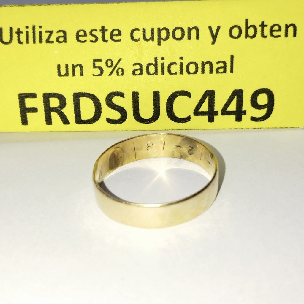 ARGOLLA ORO 14 K 2.8 GRMS (SEMINUEVO)