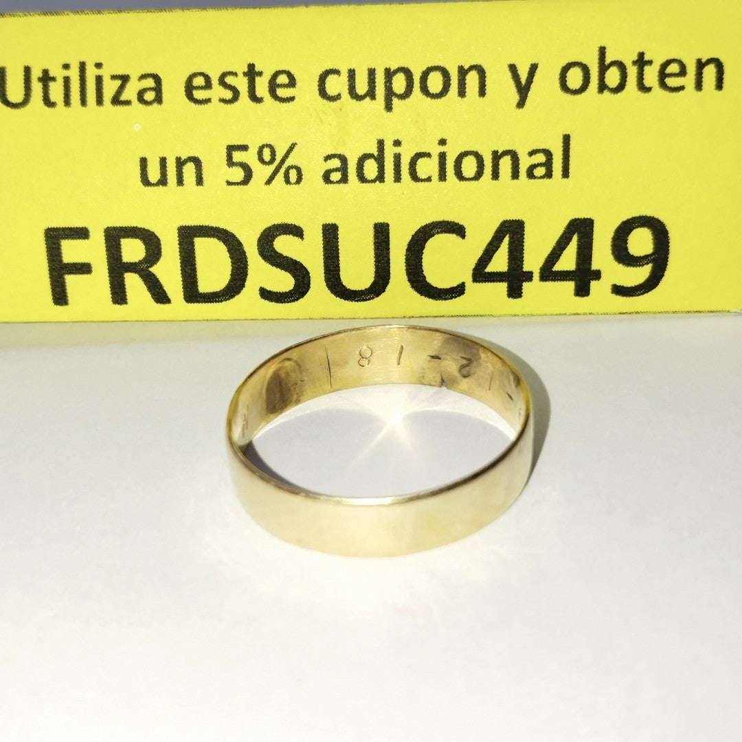 ARGOLLA ORO 14 K 2.8 GRMS (SEMINUEVO)