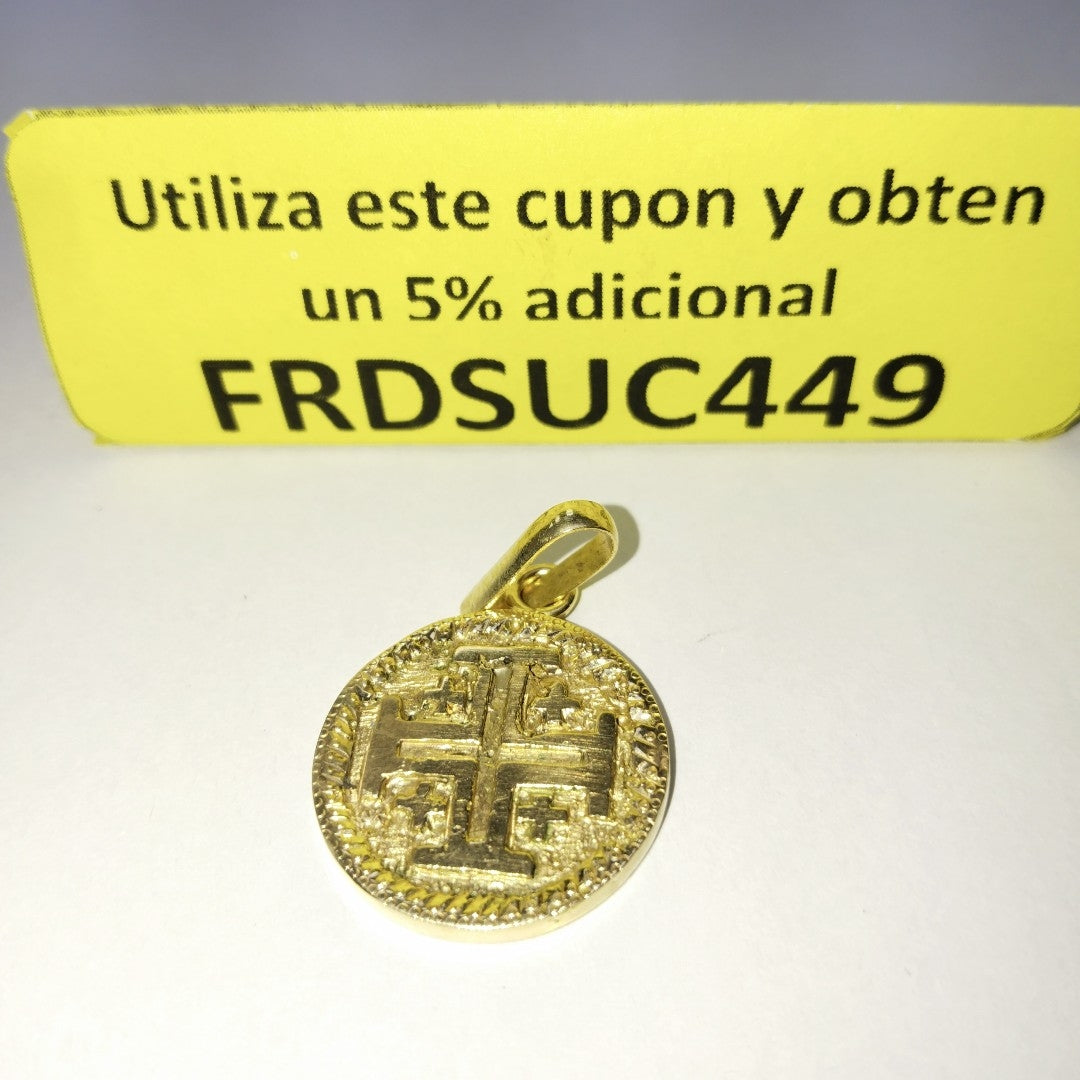 DIJE, MEDALLA RELIGIOSA ORO 16K 10.1 GRMS (SEMINUEVO)