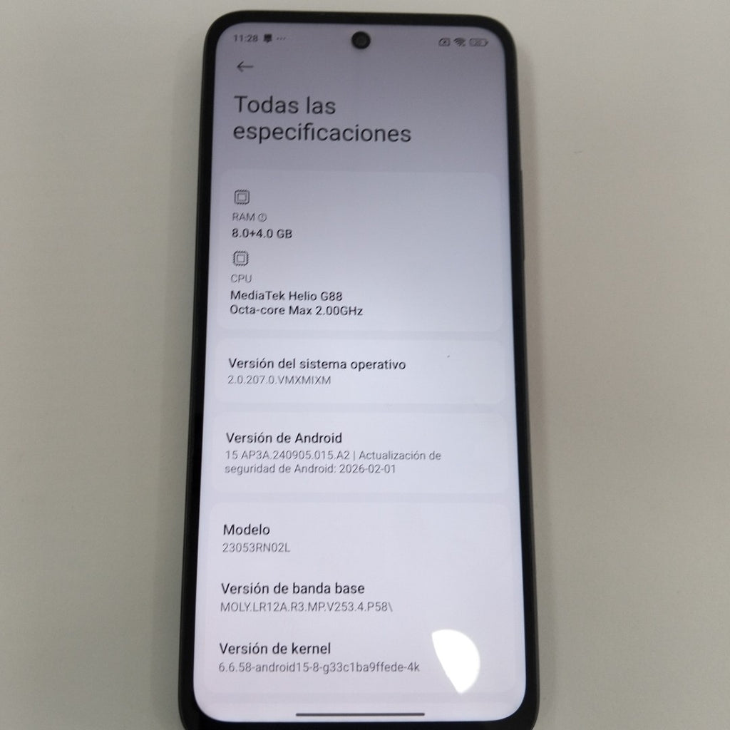 CELULAR XIAOMI REDMI 12 23053RN02L 256 GB 8 GB RAM (SEMINUEVO)