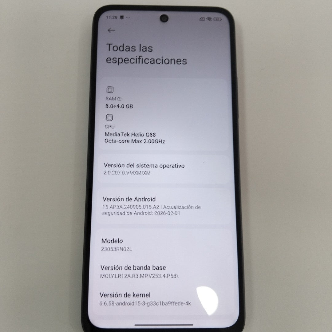 CELULAR XIAOMI REDMI 12 23053RN02L 256 GB 8 GB RAM (SEMINUEVO)