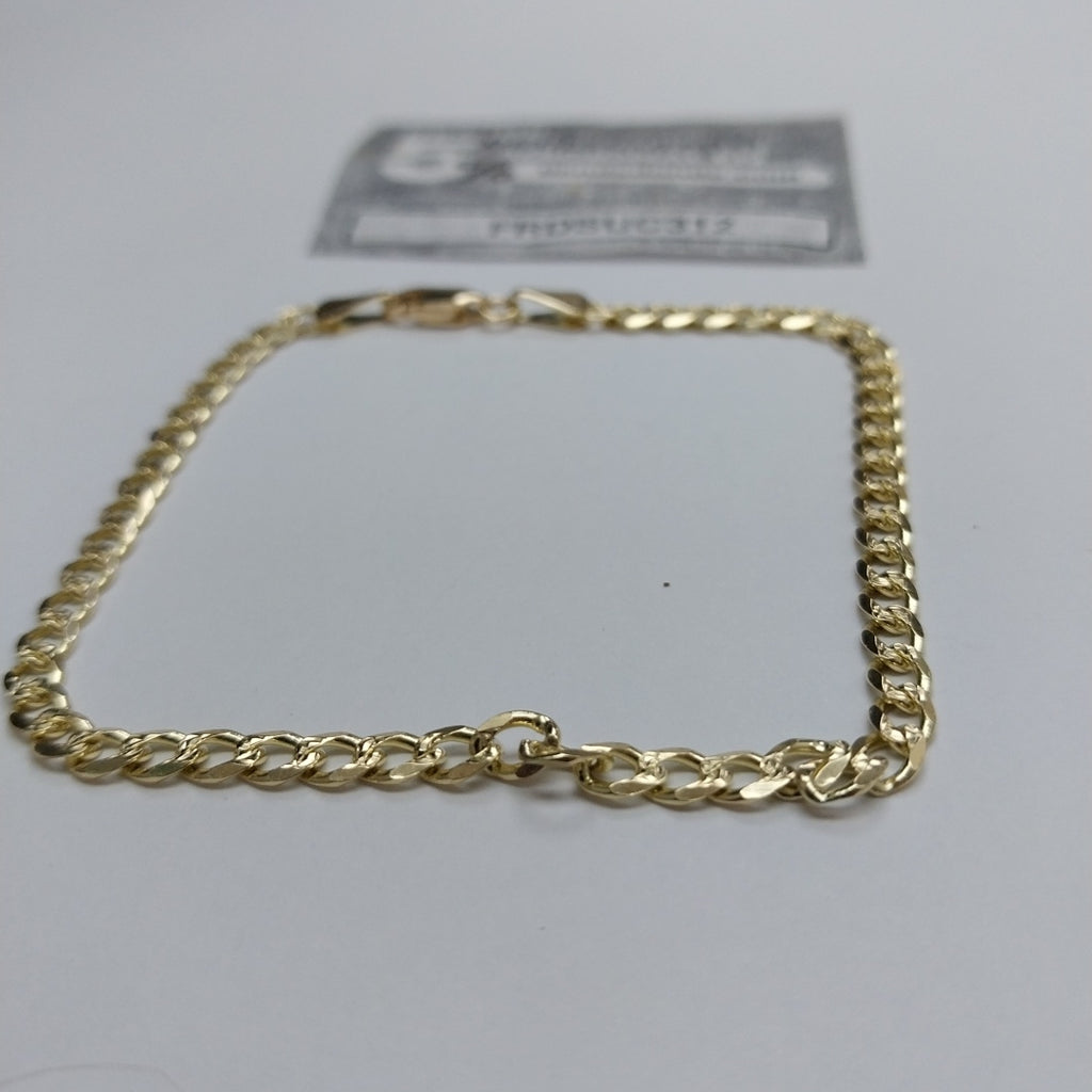 PULSERAS BARBADA ORO 14K 21 CM 5.3 GR (NUEVO)