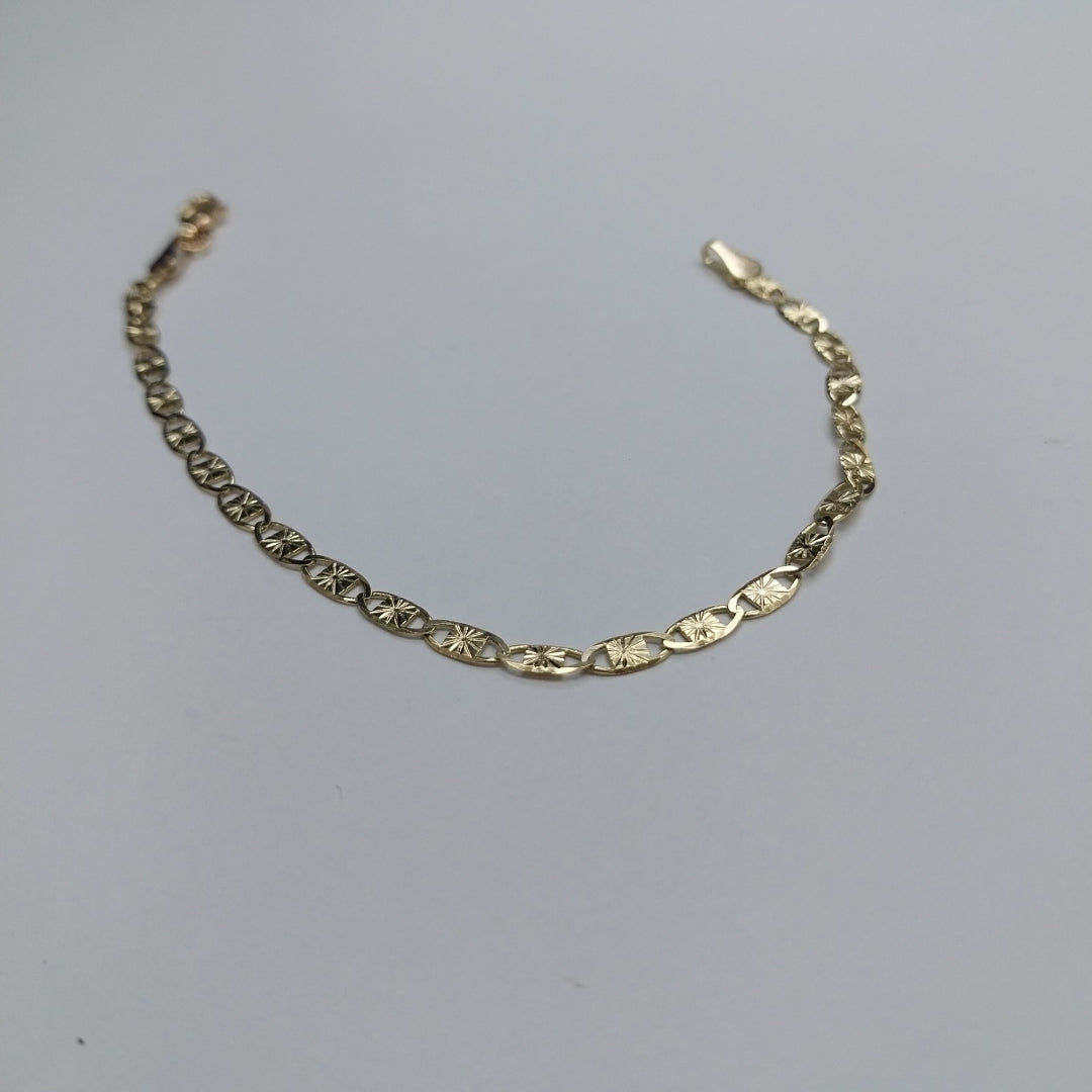 PULSERAS GUCHI ORO 14K 18 CM 2.8 GR (NUEVO)