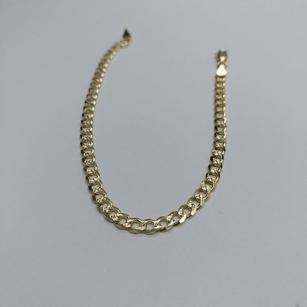 PULSERAS BARBADA ORO 14K 21 CM 5.2 GR (NUEVO)