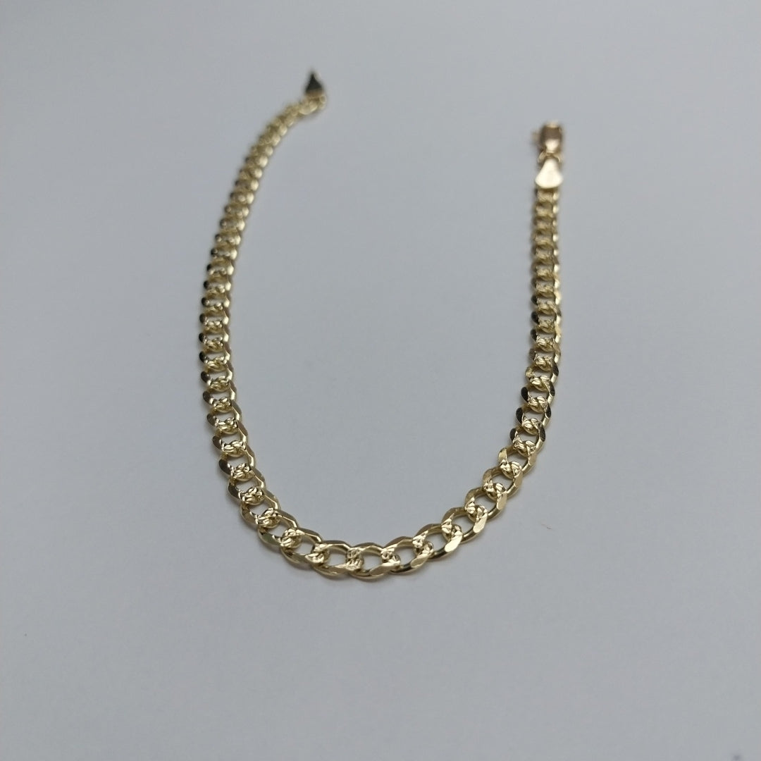PULSERAS BARBADA ORO 14K 21 CM 5.2 GR (NUEVO)