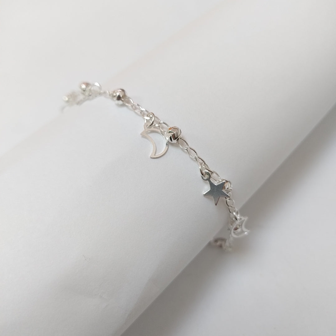 PULSERA TEJIDO TEJIDO ESPECIAL PLATA .925 18 CM 3.1 GR (NUEVO)